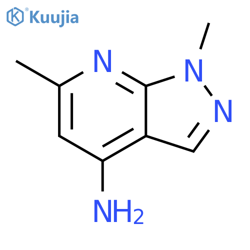 1H-Pyrazolo[3,4-b]pyridin-4-amine, 1,6-dimethyl- structure