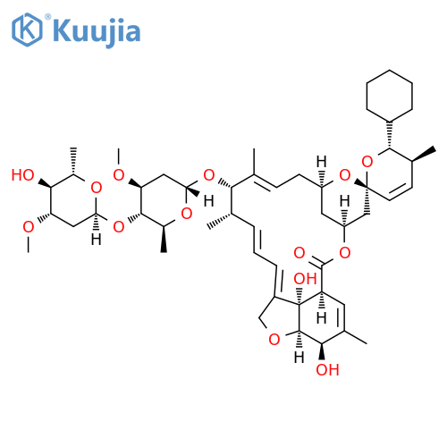 (2S)-25-cyclohexyl-5-O-demethyl-25-de(1-methylpropyl)-avermectinA1a structure