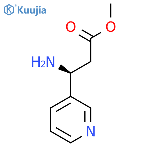 methyl (3S)-3-amino-3-(pyridin-3-yl)propanoate structure