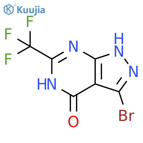 3-bromo-6-(trifluoromethyl)-1H-pyrazolo[3,4-d]pyrimidin-4-ol structure