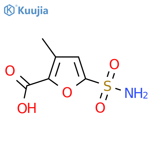 3-Methyl-5-sulfamoylfuran-2-carboxylic acid structure
