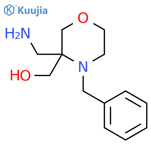 3-(aminomethyl)-4-benzylmorpholin-3-ylmethanol structure