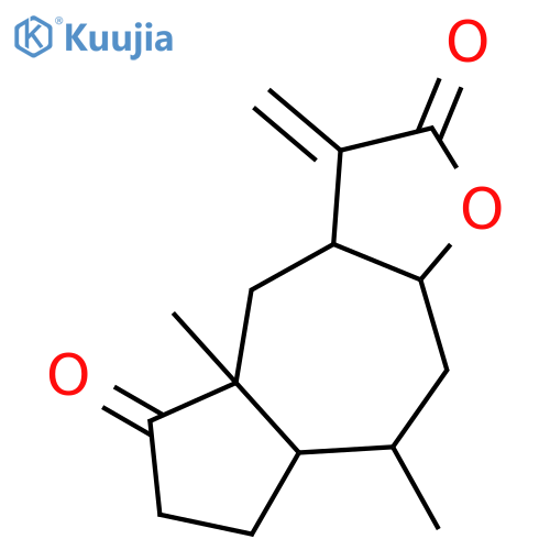 (3aR,4aS,7aS,8S,9aR)-4a,8-dimethyl-3-methylidenedecahydroazuleno[6,5-b]furan-2,5-dione structure