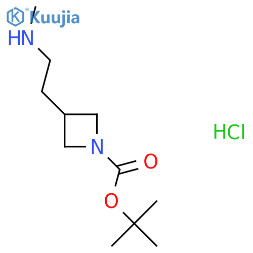 tert-Butyl 3-2-(methylamino)ethylazetidine-1-carboxylate hydrochloride structure