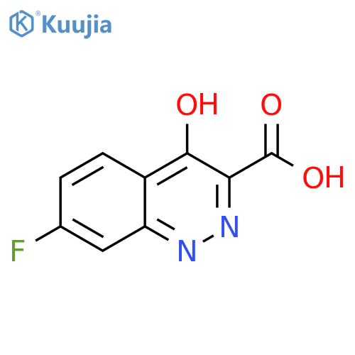 7-Fluoro-4-hydroxy-cinnoline-3-carboxylic acid structure