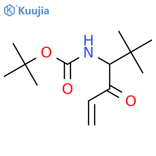 tert-butyl N-(2,2-dimethyl-4-oxohex-5-en-3-yl)carbamate structure