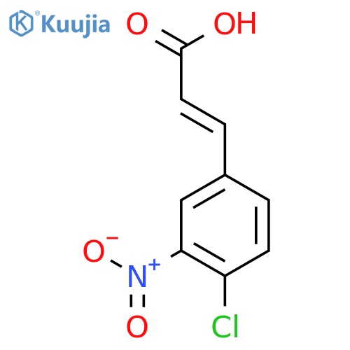 3-(4-chloro-3-nitrophenyl)prop-2-enoic acid structure