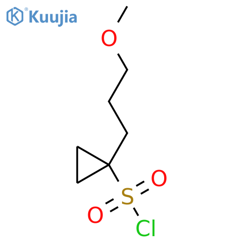 1-(3-methoxypropyl)cyclopropane-1-sulfonyl chloride structure