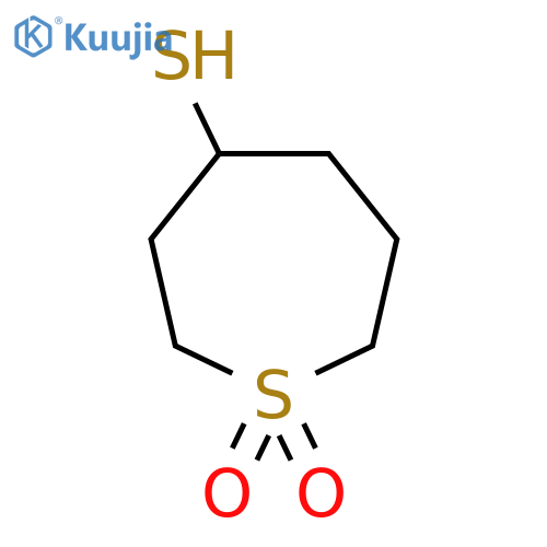 4-sulfanyl-1lambda6-thiepane-1,1-dione structure