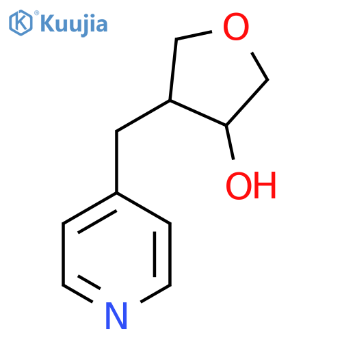 4-(pyridin-4-yl)methyloxolan-3-ol structure