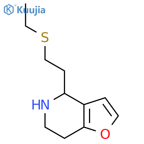 4-2-(ethylsulfanyl)ethyl-4H,5H,6H,7H-furo3,2-cpyridine structure