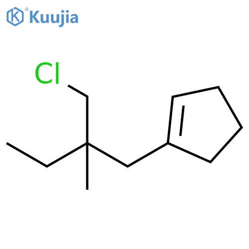 Cyclopentene, 1-[2-(chloromethyl)-2-methylbutyl]- structure