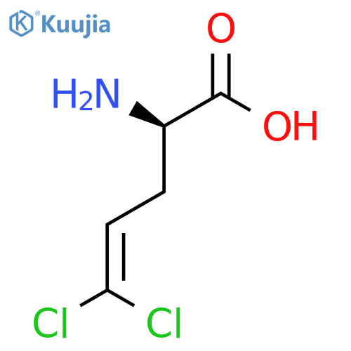 (2R)-2-amino-5,5-dichloropent-4-enoic acid structure