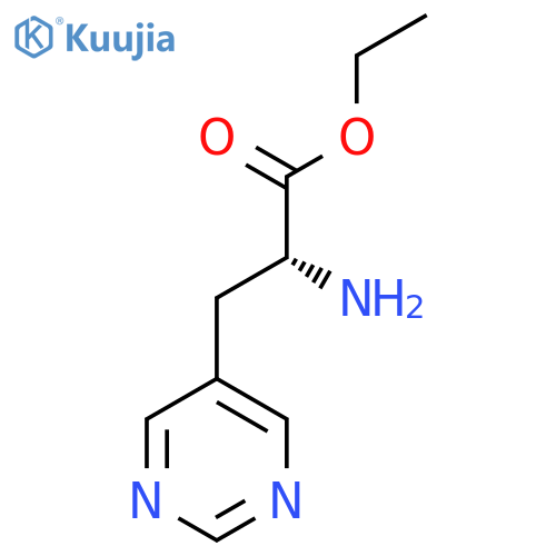ethyl (2R)-2-amino-3-(pyrimidin-5-yl)propanoate structure