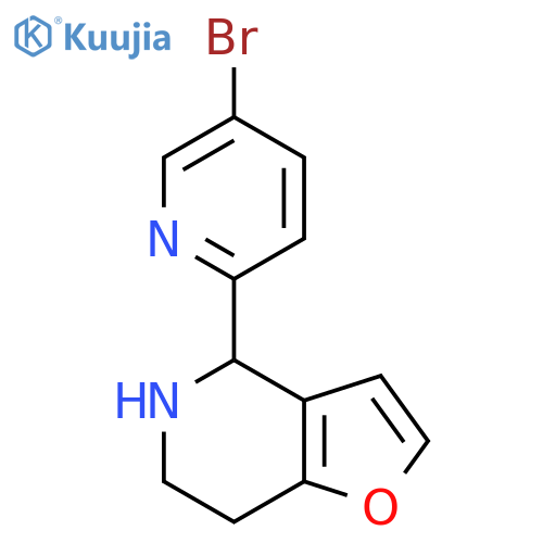 5-bromo-2-{4H,5H,6H,7H-furo3,2-cpyridin-4-yl}pyridine structure