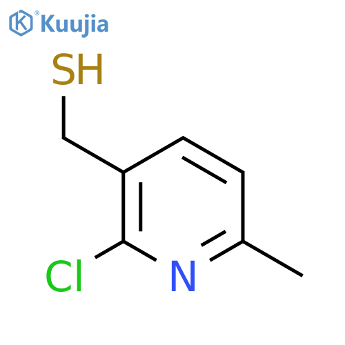 (2-chloro-6-methylpyridin-3-yl)methanethiol structure