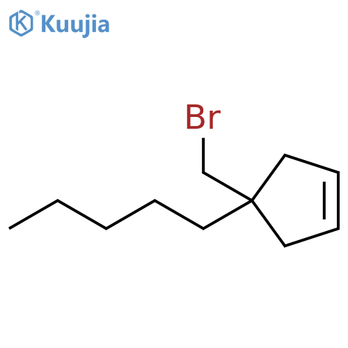 Cyclopentene, 4-(bromomethyl)-4-pentyl- structure