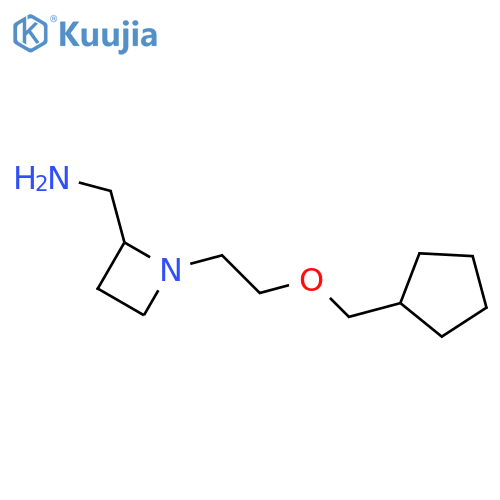 {1-2-(cyclopentylmethoxy)ethylazetidin-2-yl}methanamine structure