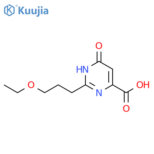 4-Pyrimidinecarboxylic acid, 2-(3-ethoxypropyl)-1,6-dihydro-6-oxo- structure
