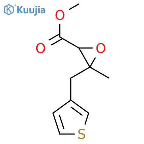 Methyl 3-methyl-3-[(thiophen-3-yl)methyl]oxirane-2-carboxylate structure