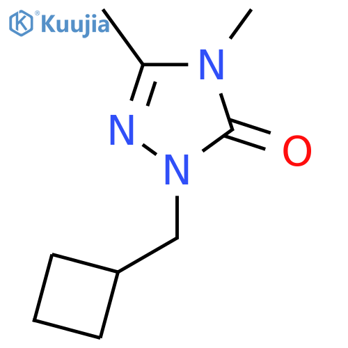 1-(cyclobutylmethyl)-3,4-dimethyl-4,5-dihydro-1H-1,2,4-triazol-5-one structure