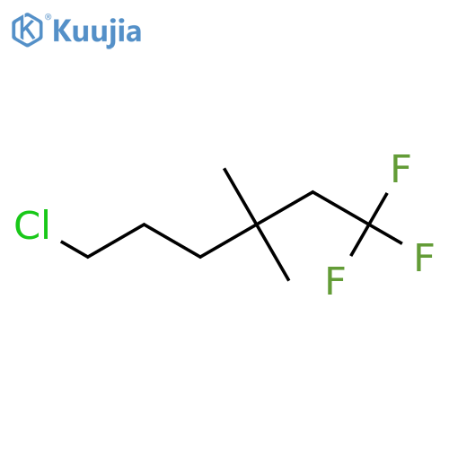 6-Chloro-1,1,1-trifluoro-3,3-dimethylhexane structure