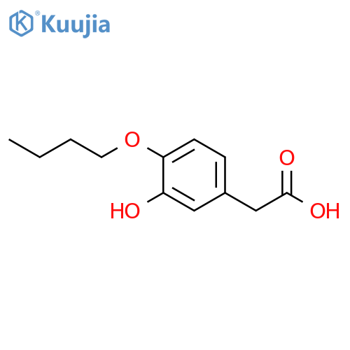 4-Butoxy-3-hydroxyphenylaceticAcid structure