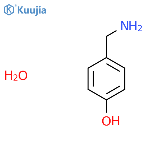 4-Hydroxybenzylamine hydrate structure