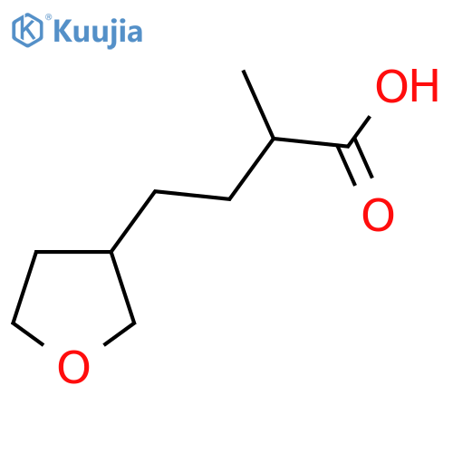 2-methyl-4-(oxolan-3-yl)butanoic acid structure