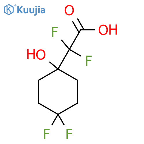 2-(4,4-difluoro-1-hydroxycyclohexyl)-2,2-difluoroacetic acid structure