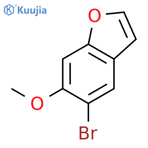 5-Bromo-6-methoxy-1-benzofuran structure