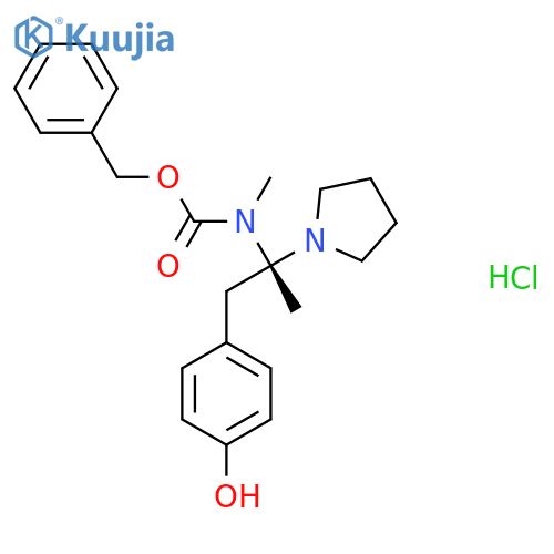 (S)-1-Pyrrolidin-2-(4'-hydroxybenzyl)-2-(N-cbz-N-methyl)amino-ethane hcl structure