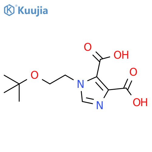 1-(2-(tert-Butoxy)ethyl)-1h-imidazole-4,5-dicarboxylic acid structure