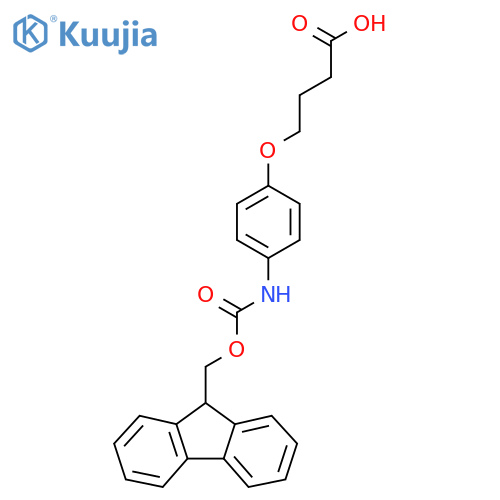 4-(4-((((9H-Fluoren-9-yl)methoxy)carbonyl)amino)phenoxy)butanoic acid structure