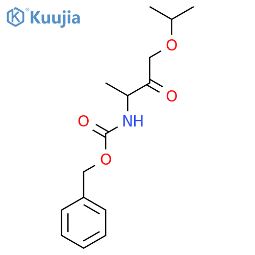 benzyl N-[3-oxo-4-(propan-2-yloxy)butan-2-yl]carbamate structure