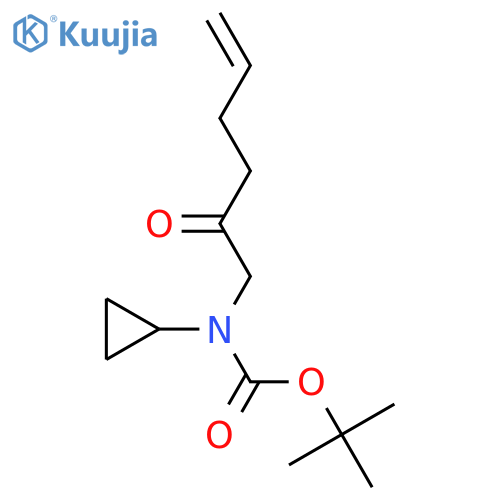tert-butyl N-cyclopropyl-N-(2-oxohex-5-en-1-yl)carbamate structure
