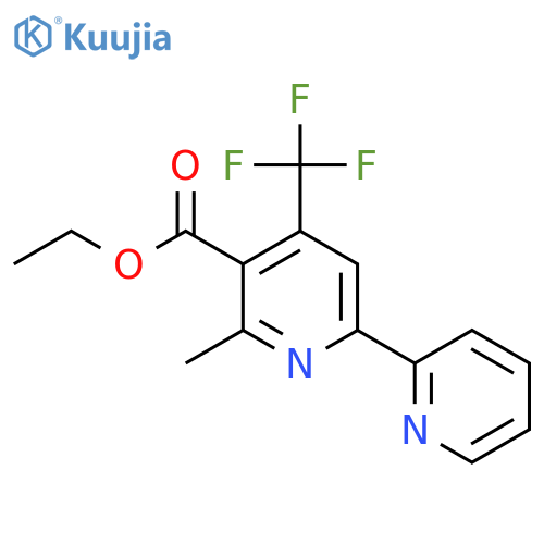 Ethyl 6-methyl-4-(trifluoromethyl)-[2,2'-bipyridine]-5-carboxylate structure