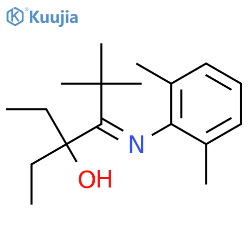 3-Hexanol, 4-[(2,6-dimethylphenyl)imino]-3-ethyl-5,5-dimethyl- structure