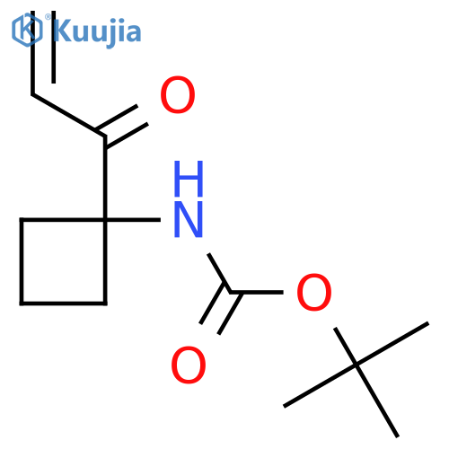 tert-butyl N-[1-(prop-2-enoyl)cyclobutyl]carbamate structure