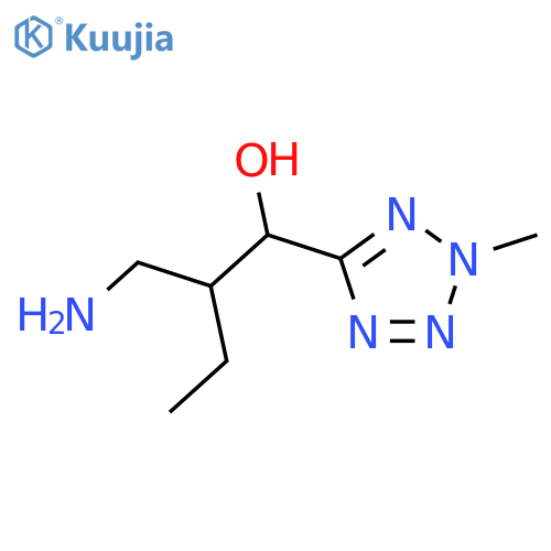 2H-Tetrazole-5-methanol, α-[1-(aminomethyl)propyl]-2-methyl- structure