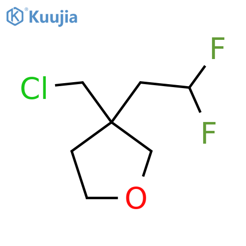 3-(Chloromethyl)-3-(2,2-difluoroethyl)oxolane structure