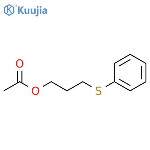 1-Propanol, 3-(phenylthio)-, acetate structure