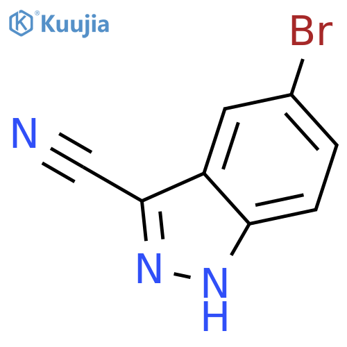 5-Bromo-1H-indazole-3-carbonitrile structure