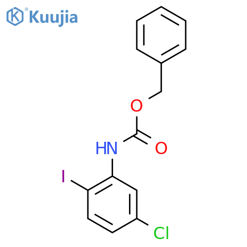 benzyl N-(5-chloro-2-iodophenyl)carbamate structure