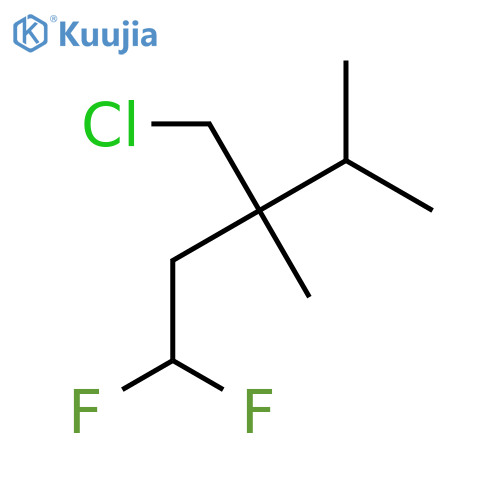 Pentane, 3-(chloromethyl)-1,1-difluoro-3,4-dimethyl- structure