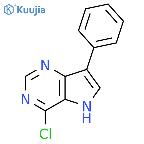4-Chloro-7-phenyl-5H-pyrrolo[3,2-d]pyrimidine structure