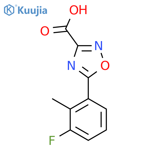 5-(3-fluoro-2-methylphenyl)-1,2,4-oxadiazole-3-carboxylic acid structure