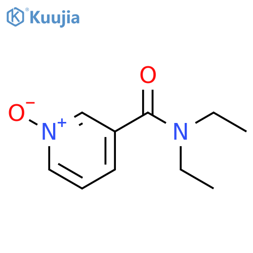 N,N-diethylpyridine-3-carboxamide 1-oxide structure