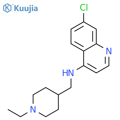 7-chloro-N-[(1-ethylpiperidin-4-yl)methyl]quinolin-4-amine structure