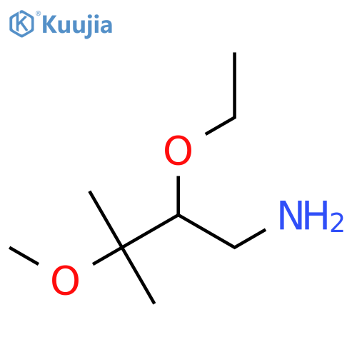 2-ethoxy-3-methoxy-3-methylbutan-1-amine structure